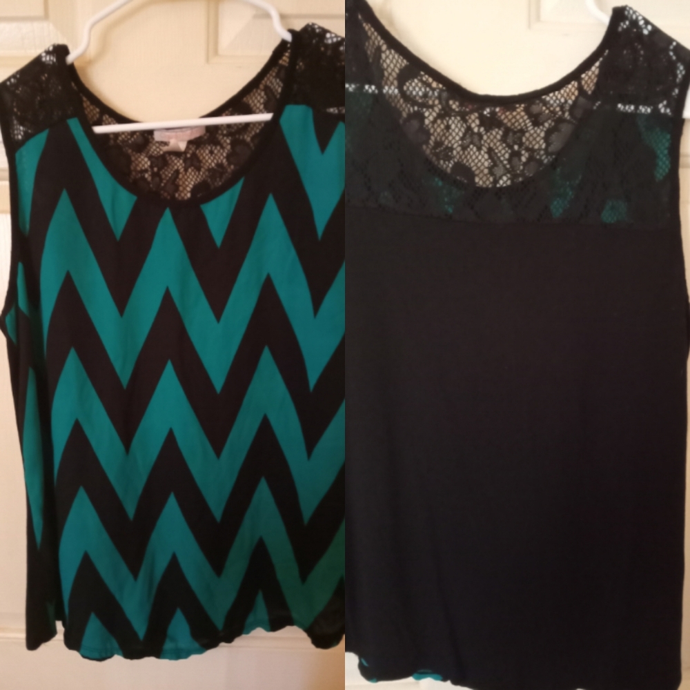 Sheer sleeveless blouse